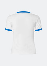 Fitted T-shirt with Italy logo. The AstaMD Italia T-Shirt features blue contrast trims on the short sleeves and round neckline. A sporty and modern T-shirt, perfect for everyday and casual looks.