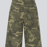Long cargo shorts in camouflage print. The AthenaMD Long Shorts are made from cotton denim and feature pockets, belt loops, and a button-and-zip fly closure. A modern and stylish choice for relaxed summer looks.
 
