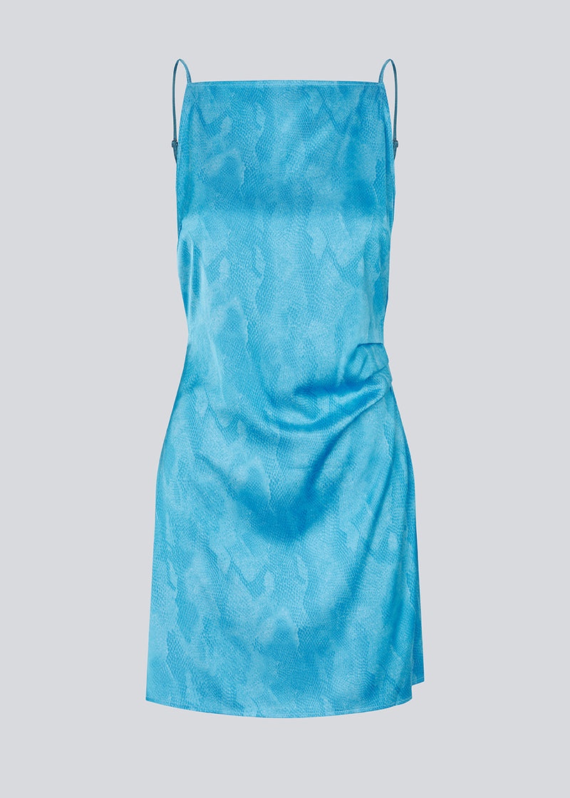 knee length dresses for ladies Snakepit Halter Plunge Mini Dress Snake Print
