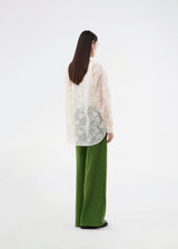 Long shirt in heavyweight mesh with embroidery. The BabaraMD Long Shirt features a collar, button closure, and cuffed sleeves - an elegant and trendy statement top that creates a modern, polished look.
