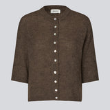 3/4-sleeve cardigan in lightweight, soft knit. The BailorMD Cardigan features ribbed trims, a button closure, and a relaxed fit – perfect worn alone or as a trendy layering piece.