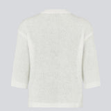 3/4-sleeve cardigan in lightweight, soft knit. The BailorMD Cardigan features ribbed trims, a button closure, and a relaxed fit – perfect worn alone or as a trendy layering piece.