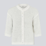 3/4-sleeve cardigan in lightweight, soft knit. The BailorMD Cardigan features ribbed trims, a button closure, and a relaxed fit – perfect worn alone or as a trendy layering piece.