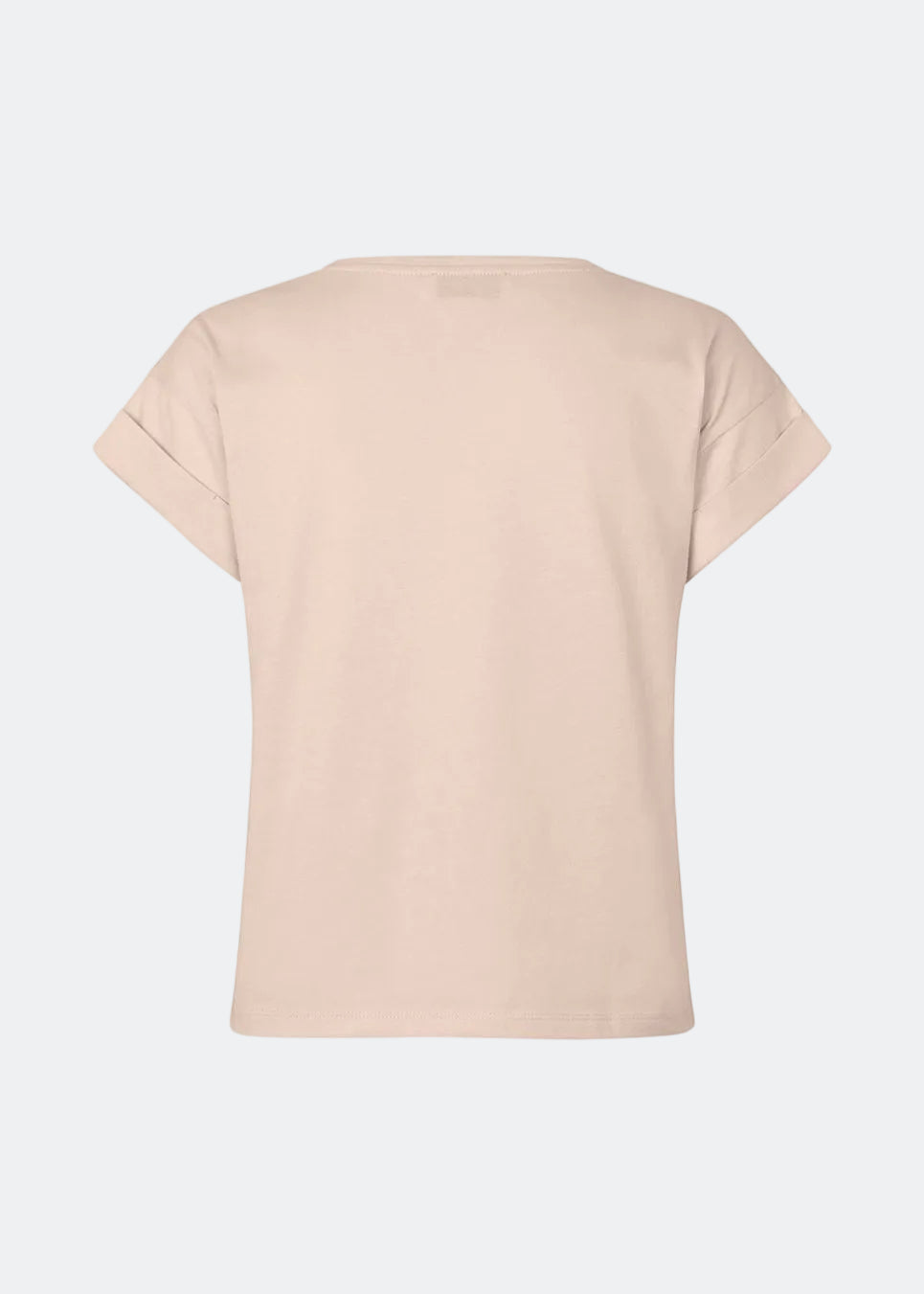 T-shirt in organic cotton with a slightly cropped length. BrazilMD short t-shirt has a rounder neck and rolled up sleeves.