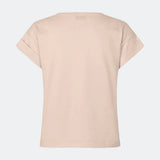 T-shirt in organic cotton with a slightly cropped length. BrazilMD short t-shirt has a rounder neck and rolled up sleeves.
