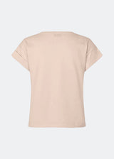T-shirt in organic cotton with a slightly cropped length. BrazilMD short t-shirt has a rounder neck and rolled up sleeves.