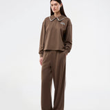 Cool sweatpants with wide legs. The BrynhildMD Pants feature an elastic waistband and combine comfort with a sporty, sleek look – a trendy and effortless must-have for casual outfits.