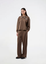 Cool sweatpants with wide legs. The BrynhildMD Pants feature an elastic waistband and combine comfort with a sporty, sleek look – a trendy and effortless must-have for casual outfits.