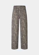 Jeans featuring a bold camouflage print and a relaxed straight-leg fit. CartonMD Print Jeans are designed with a high waist, classic five-pocket styling, belt loops, and a zip fly with button closure. The all-over print creates a modern statement look, while the straight silhouette makes them easy to style for both everyday wear and seasonal trends.