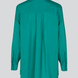 Easy-fitting shirt in green with a relaxed fit in an EcoVero viscose blend. ChristopherMD shirt has a collar, long sleeves with cuff. Button closure in front.