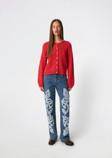 Crismd cardigan - Hibiscus