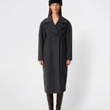 Cyllemd coat - Navy Twill Melange