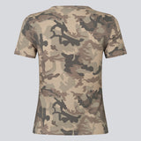 Fitted basic T-shirt in a cool camouflage print. The DaeMD Print T-Shirt features a round neckline, short sleeves, and elastic fabric that creates a close, body-hugging fit. A modern and sporty T-shirt, perfect for everyday and casual looks.