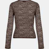 Dianamd Top is a fitted lace top with long sleeves and a sheer finish that adds a feminine and modern touch to your wardrobe. The clean silhouette makes it easy to wear on its own or layered under blazers, knitwear or dresses, allowing the delicate lace to stand out. Perfect for both everyday styling and special occasions. The model is 175 cm tall and is wearing a size S/36.