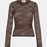 Dianamd Top is a fitted lace top with long sleeves and a sheer finish that adds a feminine and modern touch to your wardrobe. The clean silhouette makes it easy to wear on its own or layered under blazers, knitwear or dresses, allowing the delicate lace to stand out. Perfect for both everyday styling and special occasions. The model is 175 cm tall and is wearing a size S/36.