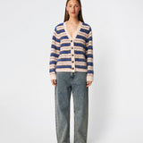 Ditlevmd cardigan - Cherry Stripe