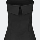 The Doritmd Top is an elegant strapless top with a fitted silhouette and a distinctive fold-over neckline for a modern, sophisticated look. Shaped seams create a flattering fit, while the concealed back zip ensures a clean finish. Pair it with the matching Doritmd Pants or a skirt for everything from elevated everyday dressing to evening occasions.