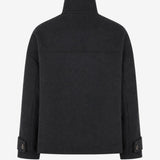 ElinorMD Jacket is a short jacket with a relaxed fit and high collar. The design features a full button fastening, large flap pockets and adjustable strap details at the cuffs. Style it over knitwear or a simple T-shirt as a classic layer for the transitional season.