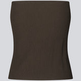 Ribknitted tube top with a fitted silhouette. FainaMD tube top is cut from a soft quality with a strapless heart-shaped neckline. Part of matching set. Shop the skirt here. The model is 175 cm and wears a size S/36