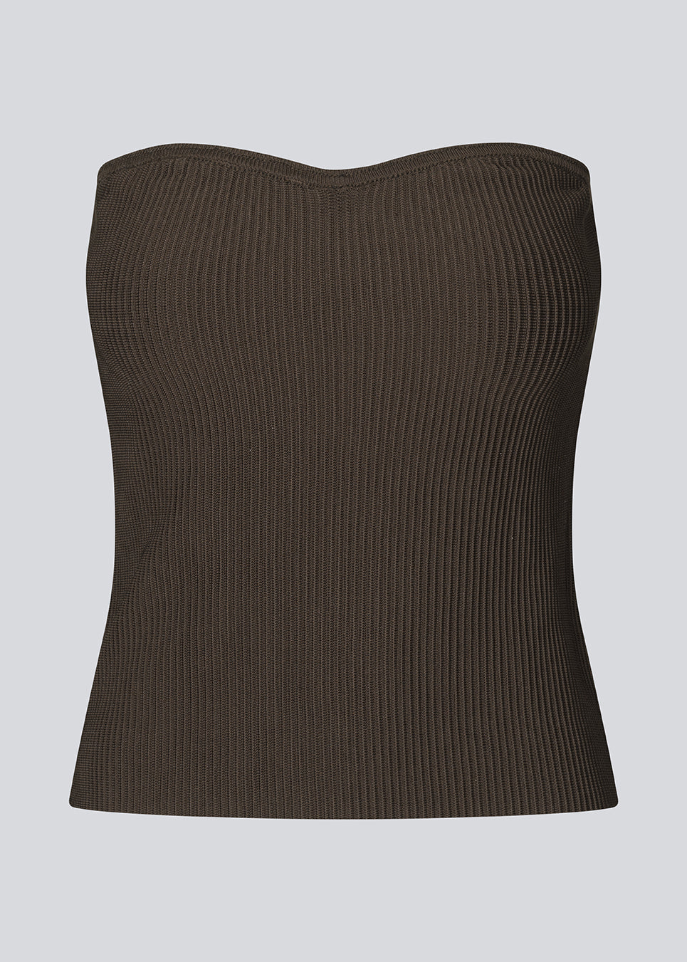 Ribknitted tube top with a fitted silhouette. FainaMD tube top is cut from a soft quality with a strapless heart-shaped neckline. Part of matching set. Shop the skirt here. The model is 175 cm and wears a size S/36