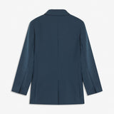 Gale blazer in midnight blue has a classic and elegant design, fulfilled by the beautiful revers collar and a long fit. The blazer has button closure at the front and a chest pocket at the left side.