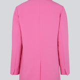 Gale blazer has a classic and elegant design, fulfilled by the beautiful revers collar and a long fit. The blazer has button closure at the front and a chest pocket at the left side. This blazer has a spacious fit. We recommend sizing down.