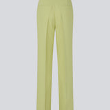 Gale pants in light green have a classic suit design. The pants have straight, wide legs with pressfolds, which create an elegant look.&nbsp;