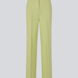 Gale pants in light green have a classic suit design. The pants have straight, wide legs with pressfolds, which create an elegant look.&nbsp;
