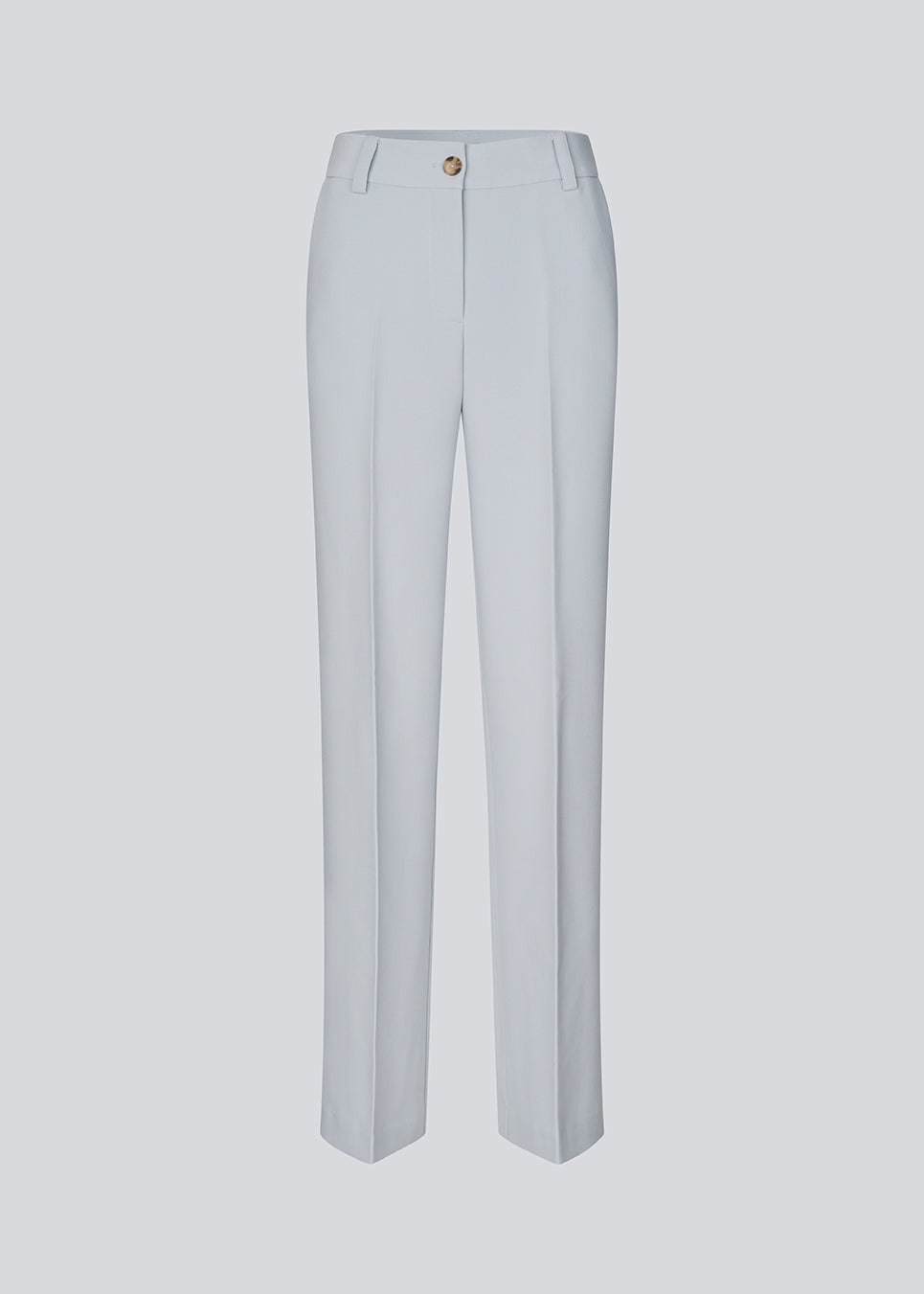 Gale pants has a classic design. The pants has straight, wide legs with pressfolds, which creates an elegant look.