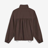 GannonMD Jacket is a short jacket with a relaxed fit and high collar. The design features a concealed front fastening, large front pockets, elasticated cuffs and an adjustable drawstring hem. The gathered detail at the back adds extra volume to the silhouette. Style it over a T-shirt or knitwear for a relaxed everyday look.