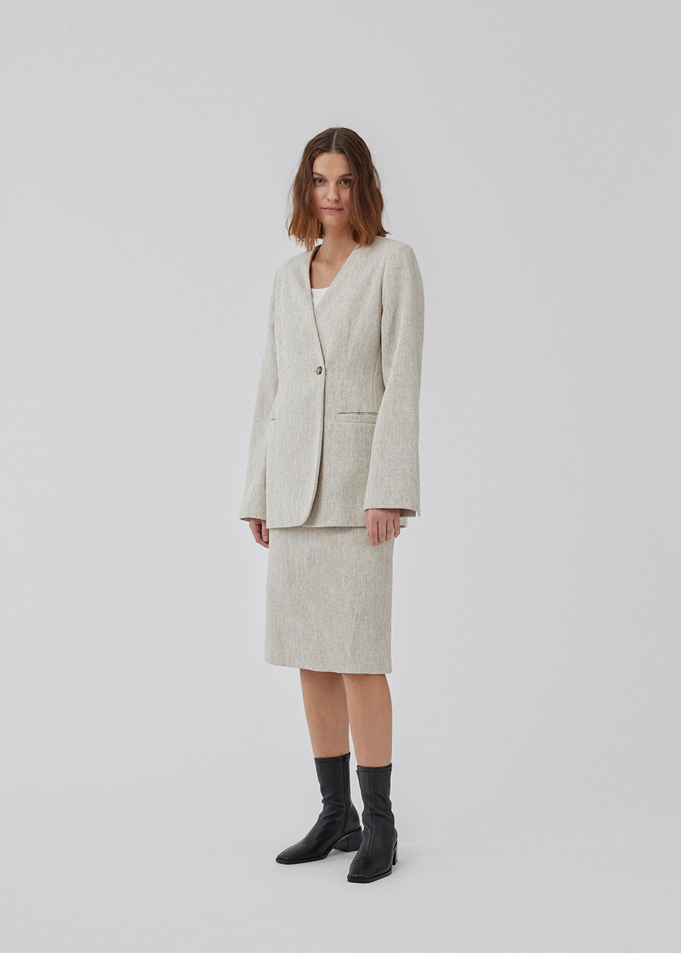 HaleyMD blazer - Summer sand melange