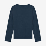 Hellenmd logo LS t-shirt - Navy Sky