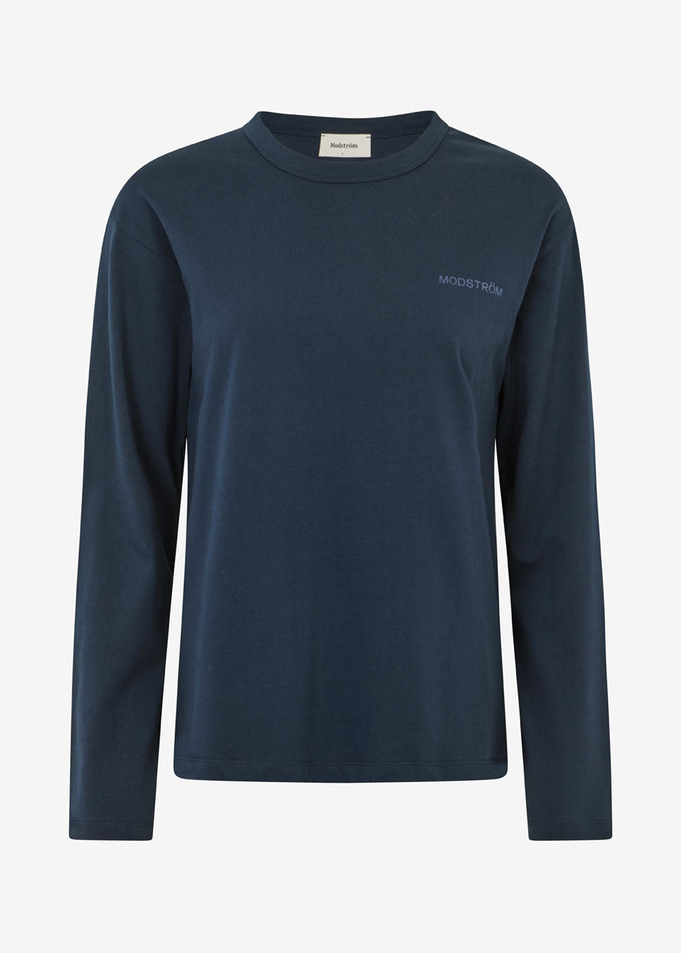 Long-sleeved t-shirt in cotton jersey. HellenMD LS t-shirt has a casual fit with wide sleeves and a round neck.