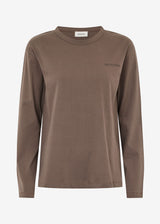 Long-sleeved t-shirt in cotton jersey. HellenMD LS t-shirt has a casual fit with wide sleeves and a round neck.