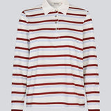 Longsleeved t-shirt made from cotton jersey with stripes. HellenMD LS stripe t-shirt has a relaxed silhouette with wide sleeves and a round neck. The model is 175 cm and wears a size S/36.