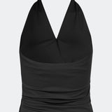 Himamd halterneck top - Black