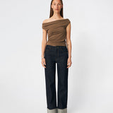 Himamd off-shoulder top - Chocolate Chip
