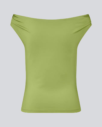 HimaMD off-shoulder top - Grasshopper