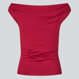 Off-shoulder top in a stretchy material. HimaMD off-shoulder top is fitted and slightly cropped.