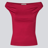Off-shoulder top in a stretchy material. HimaMD off-shoulder top is fitted and slightly cropped.