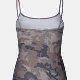 Fitted top with a cool, modern print. HimaMD print strap top features a classic cut with a round neckline and delicate, thin straps that create a light and feminine look. The design is made from 95% recycled polyester and 5% elastane for a comfortable and flattering fit.