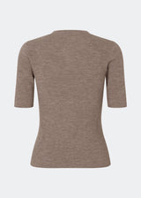Fitted cardigan in soft knit. HirokiMD short cardigan has a round neck and a button closure in front. 