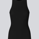 Cool basic top in af soft cotton rib. Our bestseller Igor top Black has a tight fit with a racer back. The top is perfect for a sporty look. See ALL Igor Tops.