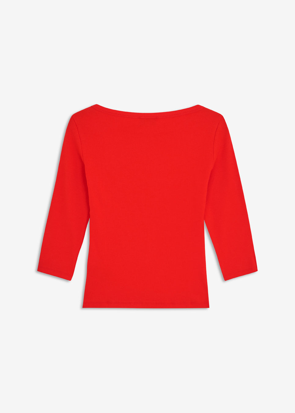 Fitted T-shirt with a wide boat neckline and sleeves that finish below the elbow. Igormd boatneck T-shirt is made from ribbed organic cotton. Wear it with wide-leg trousers to balance the close fit, or layer it beneath tailoring.&nbsp;