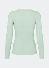 Basic t-shirt in soft cotton rib with stretch. Igormd short t-shirt has a tight fit with short sleeves.