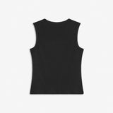 Sleeveless top in ribbed cotton jersey. Igormd tank top has a tight fit and a round neckline. fit with long sleeves.&nbsp;

