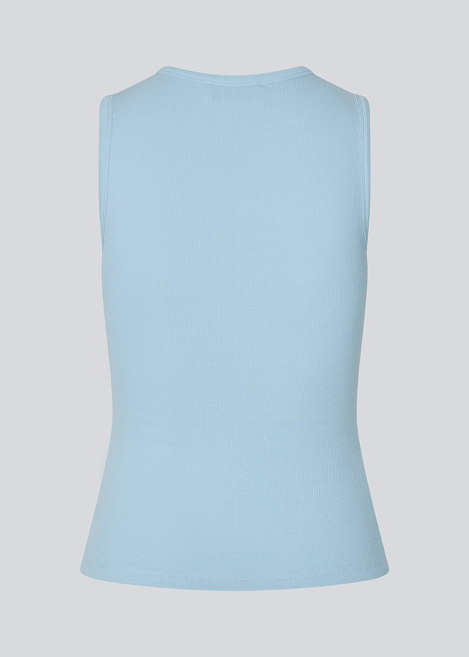 Sleeveless top in ribbed cotton jersey. Igormd tank top has a tight fit and a round neckline. fit with long sleeves.