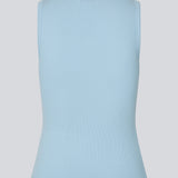 Sleeveless top in ribbed cotton jersey. Igormd tank top has a tight fit and a round neckline. fit with long sleeves.