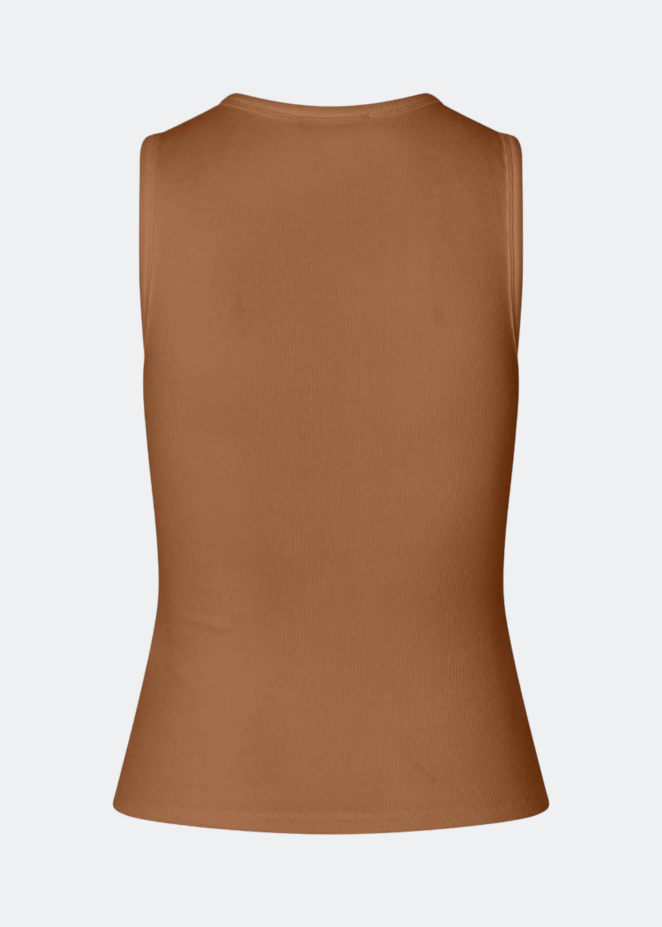 Sleeveless top in ribbed cotton jersey. Igormd tank top has a tight fit and a round neckline.