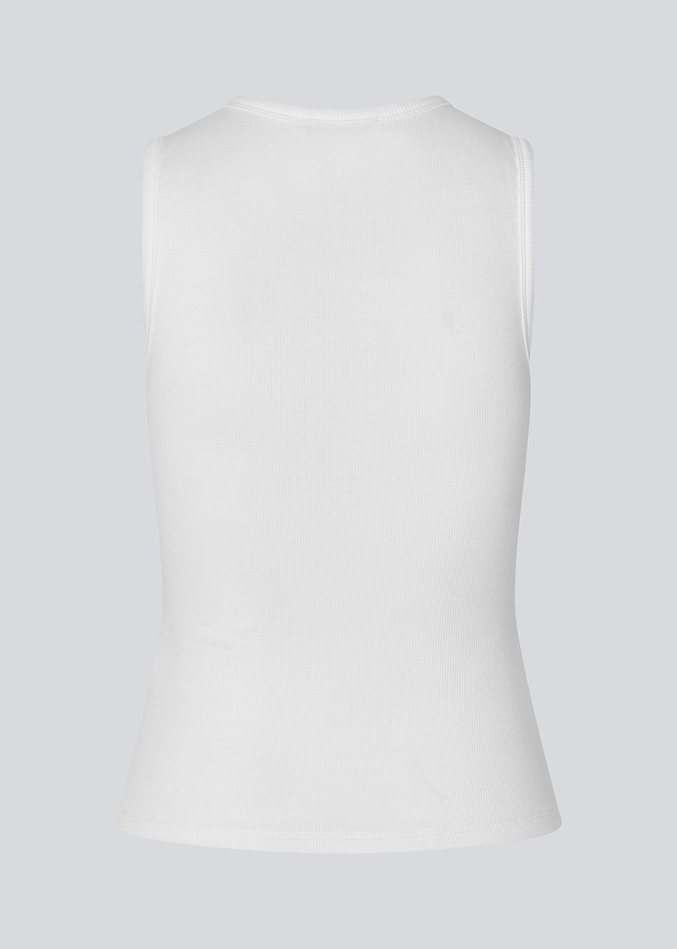 Sleeveless top in ribbed cotton jersey. Igormd tank top has a tight fit and a round neckline. fit with long sleeves.